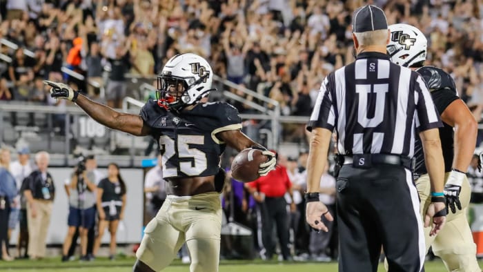 UCF Running Back Johnny Richardson versus East Carolina in 2021